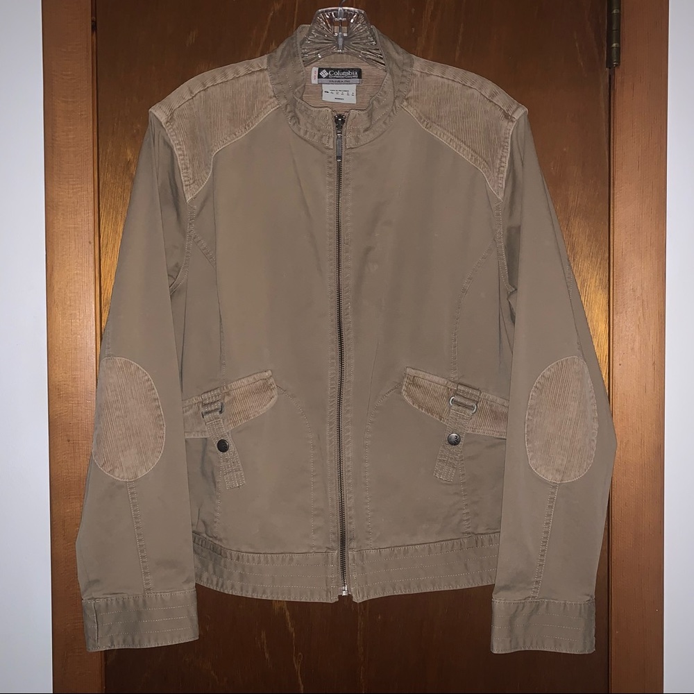 Women’s L VTG COLUMBIA Tan Cotton Corduroy Jacket